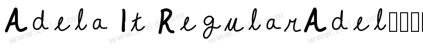 Adela It RegularAdel字体转换
